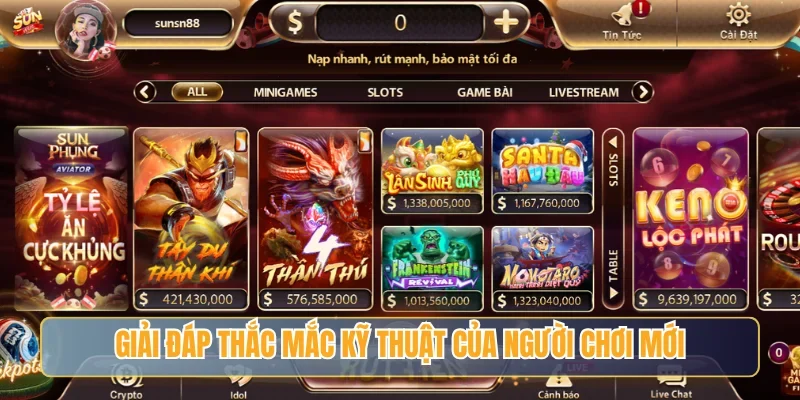 Giải đáp thắc mắc kỹ thuật của người chơi mới