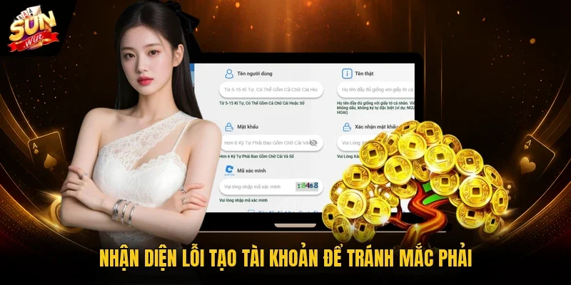 Nhận diện lỗi tạo tài khoản để tránh mắc phải
